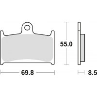 TRW LUCAS KLOCKI HAMULCOWE KH145 KH236 SINTER STREET SUZUKI GSXR 750 88-93, GSXR 1100 89-92, TRIUMPH DAYTONA 955 96-06, SPEED TR