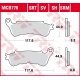 TRW LUCAS KLOCKI HAMULCOWE KH388 SINTER STREET HONDA CBF 500 04-08, CBF 600 04-15, NT 700 V 06-13, XL 700 V 08-13, XL 1000 V 04-