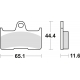 TRW LUCAS KLOCKI HAMULCOWE KH344 SINTER OFFROAD YAMAHA YFM 660 02-08, TYŁ