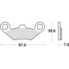 TRW ZF KLOCKI HAMULCOWE KH159 SINTER OFFROAD POLARIS SPORTSMAN 400 98-, SCRAMBLER 500 01-10, SPORTSMAN 700 / 800 07-09, PRZÓD/TY