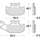 TRW LUCAS KLOCKI HAMULCOWE KH414 SINTER OFFROAD SUZUKI LTA 400 08-, LTA 450 06-12, LTA 500 09-, LTA 750 08-,