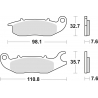 TRW ZF KLOCKI HAMULCOWE KH375 ORGANIC HONDA CBF 125 09-16, CBR 125 04-17, PRZÓD
