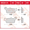 TRW ZF KLOCKI HAMULCOWE KH131 SINTER OFFROAD HONDA CRF 230 08-10, XR 250 88-97, XR 600 91-99, YAMAHA WR 125 98-07, TYŁ