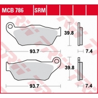 TRW ZF KLOCKI HAMULCOWE KH430 SINTER YAMAHA YP 125 X-MAX '06-'09, XP 250 X-MAX '05-'09 PRZÓD