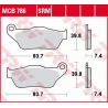 TRW LUCAS ZF KLOCKI HAMULCOWE KH430 SINTER YAMAHA YP 125 X-MAX '06-'09, XP 250 X-MAX '05-'09 PRZÓD