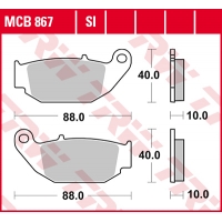 TRW LUCAS KLOCKI HAMULCOWE KH629 SINTER HONDA CB 125 R / 300 R 18-, CRF 250 L 13-17, SUZUKI GSX-R / S 18-, TYŁ