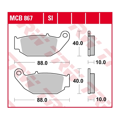 TRW LUCAS KLOCKI HAMULCOWE KH629 SINTER HONDA CB 125 R / 300 R 18-, CRF 250 L 13-17, SUZUKI GSX-R / S 18-, TYŁ