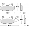 TRW ZF KLOCKI HAMULCOWE KH197 ORGANIC HONDA XLV 125 01-13, VT 125 SHADOW 99-08, SUZUKI BURGMAN 125 '14-, YAMAHA TZR 50 97-00, PR