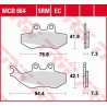TRW LUCAS KLOCKI HAMULCOWE KH194 ORGANIC APRILIA RS 50 99-10, RX 50 95-06, PEGASO 125 92-95, RX 125 92-99, PRZÓD (PROMOCJA)
