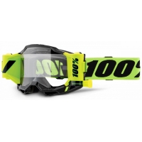 100 PROCENT GOGLE MODEL ACCURI 2 FORECAST ROLL-OFF NEON YELLOW KOLOR ŻÓŁTY NEON/CZARNY SZYBKA PRZEŹROCZYSTA