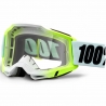 100 PROCENT GOGLE ACCURI 2 DUNDER - CLEAR LENS - KOLOR BIAŁY/CZARNY/ZIELONY SZYBKA PRZEŹROCZYSTA