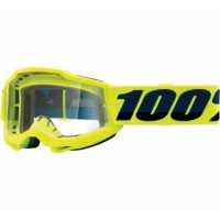 100 PROCENT GOGLE MODEL ACCURI 2 YOUTH JUNIOR YELLOW - CLEAR LENS - KOLOR ŻÓŁTY SZYBKA PRZEŹROCZYSTA