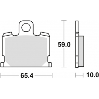 TRW ZF KLOCKI HAMULCOWE KH70 ORGANIC YAMAHA XJ 550 81-82, XJ 750 82-85, XV 1000 83-85, XS 1100 81-82 PRZÓD (PROMOCJA)