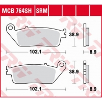 TRW LUCAS ZF KLOCKI HAMULCOWE KH142 SINTER STREET BMW C 650 '12-'18, HONDA VT 600 SHADOW '94-'99, CB/CBR 650 '14-'20, NTV 650, V