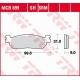 TRW LUCAS ZF KLOCKI HAMULCOWE KH275 SINTER YAMAHA YP/XP 125 X-MAX '10-, VP 250 X-CITY '07-'16, YP 250 MAJESTY '98-'03, YP 250 X-