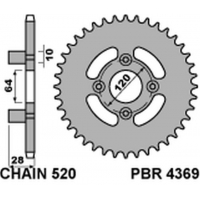 PBR ZĘBATKA TYLNA 4369 41 C45 HONDA AX1 250 (00-05) (ŁAŃC. 520)