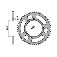 PBR ZĘBATKA TYLNA 4502 50 F HUSQVARNA 125 CH SM /WXE (ŁAŃC. 428) (JTR-BRAK)