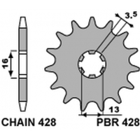 PBR ZĘBATKA PRZEDNIA 428 12 SUZUKI JR 50 82-04 (ŁAŃC. 428)