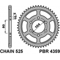 PBR ZĘBATKA TYLNA 4359 44 C45 KAWASAKI ZXR 750R NINJA '96-'03, KLZ VERSYS 1000 '12-'20, Z 1000 '03-'20 (JTR1489.44) (ŁAŃC. 525)