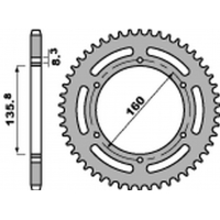 PBR ZĘBATKA TYLNA 3552 44 C45 BMW F 650, APRILIA PEGASO 650 '07-'09 (JTR5.44) (ŁAŃC. 520)