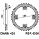 PBR ZĘBATKA TYLNA 4306 55 HONDA CR 80/85 (JTR215.55)* (ŁAŃC. 420)