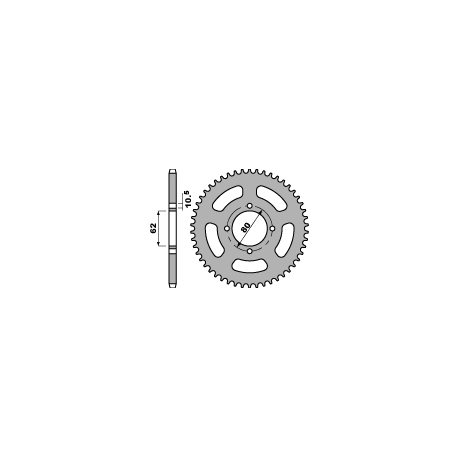 PBR ZĘBATKA TYLNA 4344 54 C45 YAMAHA TTR 125 LWE 09-11 (ŁAŃC. 428)