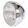 Przednia lampa klasyczna okrągła w stylu brytyjskim caferacer chrom