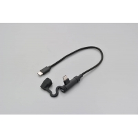 80468 USB CABLE TYPE-C TO TYPE-C L-SHAPED 200MM