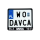 DAVCA licence plate holder