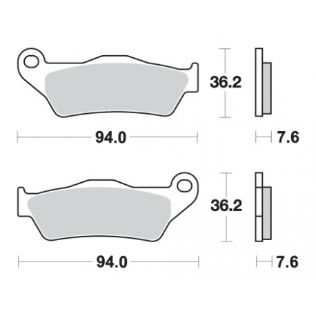 SBS KLOCKI HAMULCOWE KH181 STREET CERAMIC KOLOR CZARNY