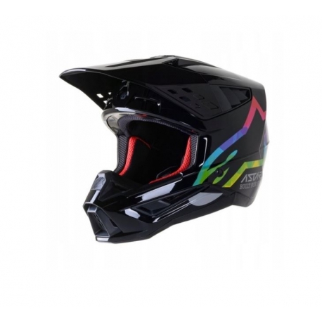 KASK ALPINESTARS S-M5 COMPASS BLACK/SILVER HUE GLOSSY