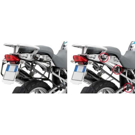 KAPPA STELAŻ KUFRÓW BOCZNYCH SZYBKIEGO MONTAŻU MONOKEY BMW F 650GS/800GS (08-17), F 700GS (13-17) - RÓWNIEŻ POD KUFRY MONOKEY RE