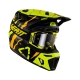 LEATT KASK MOTO 8.5 CITRUS V23 (+ GOGLE VELOCITY 5.5 GRATIS) HELMET KIT TIGER KOLOR CZARNY/ŻÓŁTY FLUO/POMARAŃCZOWY ROZMIAR S (55