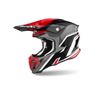 AIROH WYPRZEDAŻ KASK CROSS / ENDURO / ATV / QUAD TWIST 2.0 SHAKEN KOLOR CZARNY/CZERWONY/SZARY ROZMIAR S