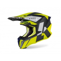 AIROH WYPRZEDAŻ KASK CROSS / ENDURO / ATV / QUAD TWIST 2.0 LIFT KOLOR CZARNY/ŻÓŁTY MAT ROZMIAR S