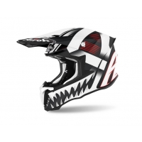 AIROH WYPRZEDAŻ KASK CROSS / ENDURO / ATV / QUAD TWIST 2.0 MASK MATT KOLOR BIAŁY/CZARNY/CZERWONY MAT ROZMIAR L