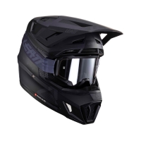 LEATT KASK MOTO 3.5 V24 (+GOGLE VELOCITY 4.5 GRATIS) HELMET KIT BLACK KOLOR CZARNY ROZMIAR XXL (63-64 cm)