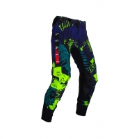 LEATT SPODNIE MOTO 5.5 I.K.S PANTS JUNGLE KOLOR CZARNY/GRANATOWY/ZIELONY FLUO ROZMIAR L