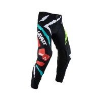 LEATT SPODNIE MOTO 5.5 I.K.S PANT TIGER KOLOR CZARNY/BIAŁY/ZIELONY/CZERWONY ROZMIAR S