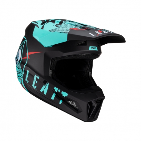 LEATT KASK MOTO 2.5 V23 HELMET FUEL KOLOR CZARNY/NIEBIESKI ROZMIAR XL (61-62 cm)