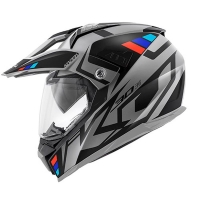 KAPPA KASK KV30 EVO GRAYER DUAL OFF ROAD Z SZYBĄ I BLENDĄ KOLOR SZARY MAT/CZARNY ROZM. XXL/63 ( HOMOLOGACJA ECE 22R06 )