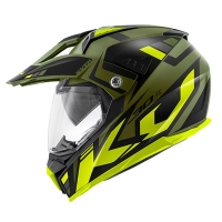 KAPPA KASK KV30 EVO GRAYER DUAL OFF ROAD Z SZYBĄ I BLENDĄ KOLOR ZIELONY (KHAKI) MAT/CZARNY/ZÓŁTY ROZM. XS/54 ( HOMOLOGACJA ECE 2