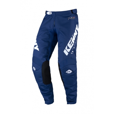 KENNY RACING SPODNIE CROSS/ENDURO MODEL TRACK RAW NAVY KOLOR NIEBIESKI/BIAŁY ROZMIAR 32