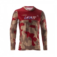 LEATT KOSZULKA MOTO 5.5 ULTRAWELD JERSEY RUBYSTONE KOLOR CZERWONY/BRĄZOWY CAMO ROZMIAR XL