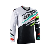 LEATT KOSZULKA MOTO 5.5 ULTRAWELD JERSEY TIGER KOLOR BIAŁY/CZARNY/ZIELONY/CZERWONY ROZMIAR S