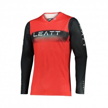 LEATT KOSZULKA MOTO 5.5 ULTRAWELD JERSEY RED KOLOR CZERWONY/CZARNY ROZMIAR M