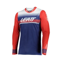 LEATT KOSZULKA MOTO 5.5 ULTRAWELD JERSEY ROYAL KOLOR GRANATOWY/CZERWONY ROZMIAR M