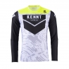 KENNY RACING WYPRZEDAŻ KOSZULKA CROSS/ENDURO MODEL PERFORMANCE STONE WHITE KOLOR SZARY/CZARNY/ŻÓŁTY ROZMIAR XXL