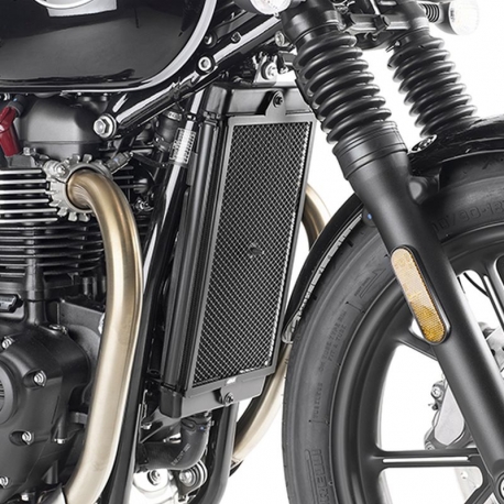 KAPPA OSŁONA CHŁODNICY TRIUMPH STREET TWIN 900 '16-'22 CZARNA