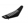 ENJOY WYPRZEDAŻ SEAT COVER POKROWIEC / POSZYCIE NA SIEDZENIE HUSQVARNA TC FC '19-'22 TE FE '20-'23 RIBBED LOGO KOLOR CZARNY/BIAŁ